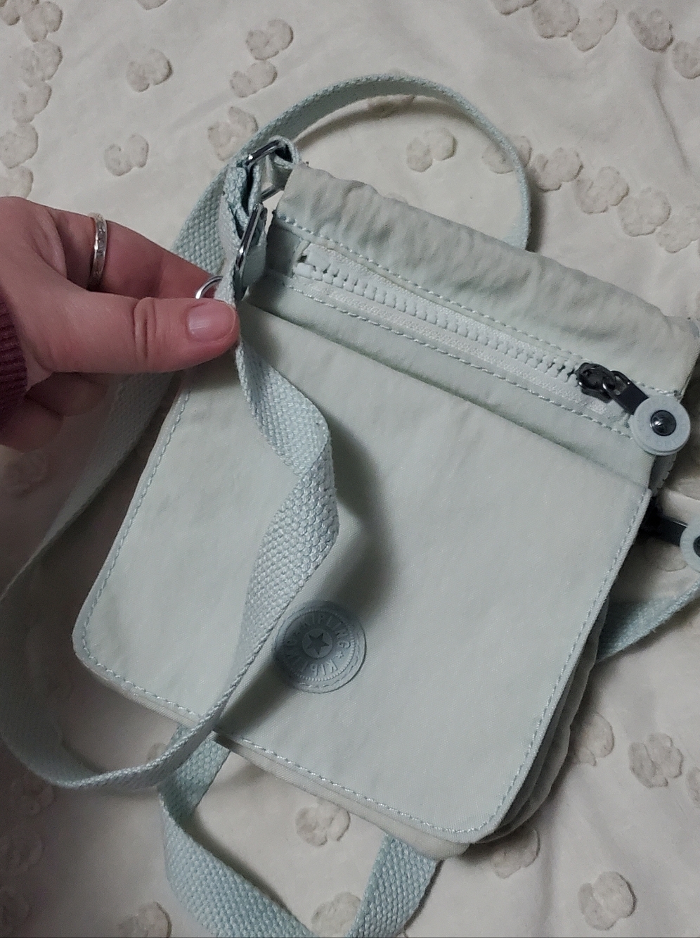 *Kipling Eldorado El Dorado Light Blue Crossbody Travel Bag No Keychain